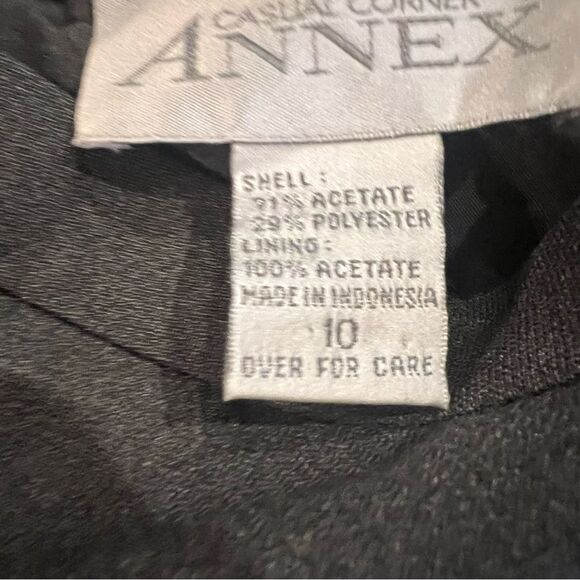 VTG Casual Corners Annex Gray Lined Pencil Coprcore Business Career Skirt SZ 10 - Picture 13 of 13